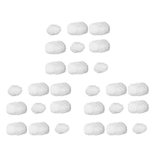 Rfeeuubft 27-Teilige Wolkendekorationen für die Decke, Hängende Wolkendekoration Aus Baumwollsimulation, KüNstliche 3D-Wolken-Requisiten von Rfeeuubft