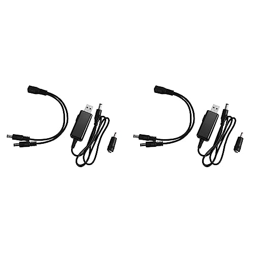 Rfeeuubft 2X USB Boost Kabel 5V Steigern Bis 9V 12V Dc Spannungs 1A Step-Up Volt Transformator Dc Strom Regler mit Schalter und LED Voltmeter Anzeige Rfeeuubft 2X USB Boost Kabel 5V Steigern Bis 9V 12V Dc Spannungs 1A Step-Up Volt Transformator Dc Strom Regler mit Schalter und LED Voltmeter Anzeige von Rfeeuubft