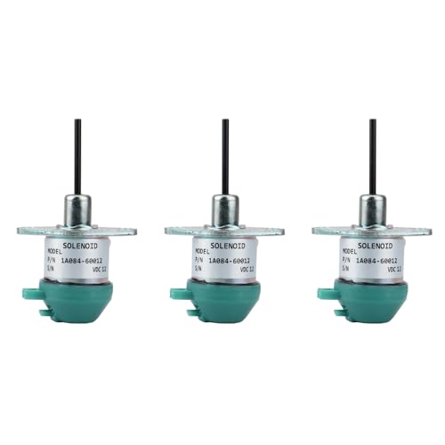 Rfeeuubft 3 x Kraftstoffabschalt-Magnetspule 1A084-60012 für Motor V2003 V2203 V2403 V3307 D1503 D1703 Rfeeuubft 3 x Kraftstoffabschalt-Magnetspule 1A084-60012 für Motor V2003 V2203 V2403 V3307 D1503 D1703 von Rfeeuubft