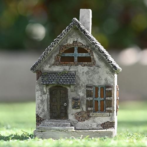 Rfeeuubft 3X Miniatur Fee Garten Haus Rustikales Fee Hütte Fee Haus Miniatur Wohnungen Mini Land Häuser Rfeeuubft 3X Miniatur Fee Garten Haus Rustikales Fee Hütte Fee Haus Miniatur Wohnungen Mini Land Häuser von Rfeeuubft