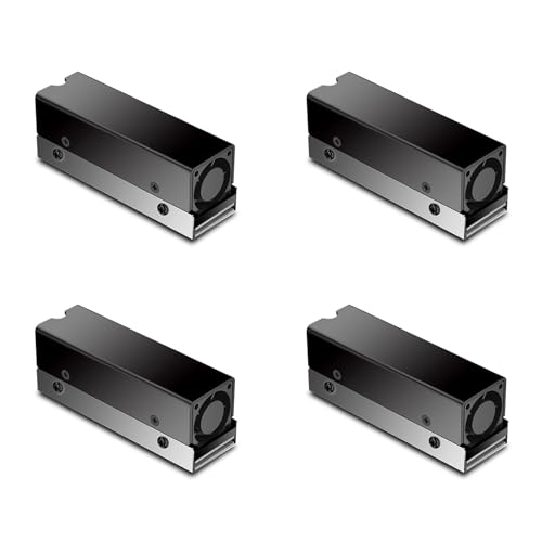 Rfeeuubft 4 x M.2 SSD NVMe Kühlkörper M2 2280 Solid State Disk Luftzirkulation Kühlkörper mit Lüfter Aluminium Kühlkörper Thermopad Rfeeuubft 4 x M.2 SSD NVMe Kühlkörper M2 2280 Solid State Disk Luftzirkulation Kühlkörper mit Lüfter Aluminium Kühlkörper Thermopad von Rfeeuubft