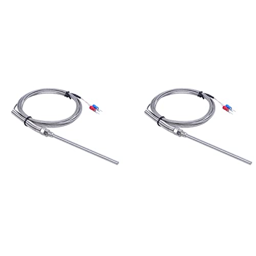 Rfeeuubft 4X K-Typ 0-800 Grad Celsius Thermoelementfuehler Sensor 2M 6.5Ft von Rfeeuubft