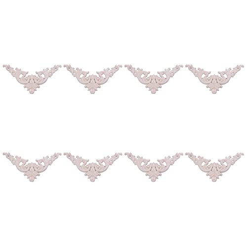 Rfeeuubft 8 Stücke 20 x 20cm Gummi Eiche Geschnitzt Ecke Onlay Applique Kabinett Unbemalt Rfeeuubft 8 Stücke 20 x 20cm Gummi Eiche Geschnitzt Ecke Onlay Applique Kabinett Unbemalt von Rfeeuubft