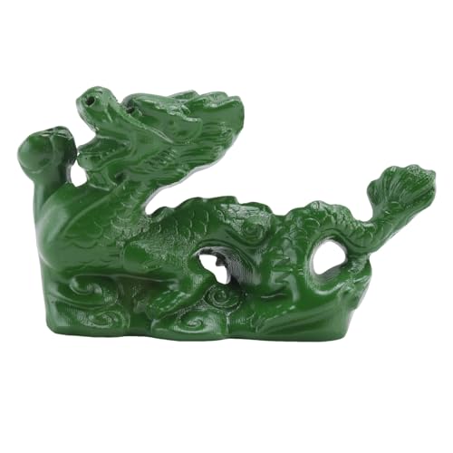 Rfeeuubft Chinesische Drachenstatue 2024 Chinesisches Tierkreiszeichen Holzdrache Figur Grün von Rfeeuubft