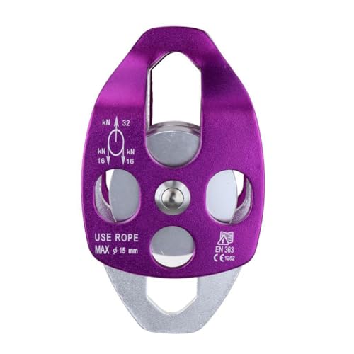 Rfeeuubft Doppelrolle für Schleppsystem Klettern Rettung Ziehen Klettern Doppelrolle Lifter Outdoor Klettern Zubehör von Rfeeuubft