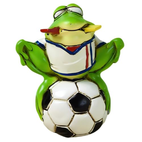 Rfeeuubft Frog Stuff-Figuren, Basketballspieler-Geschenk, Diese Einzigartige Froschstatue Verleiht Ihrem Zuhause und Wohnzimmer eine Moderne Note F von Rfeeuubft