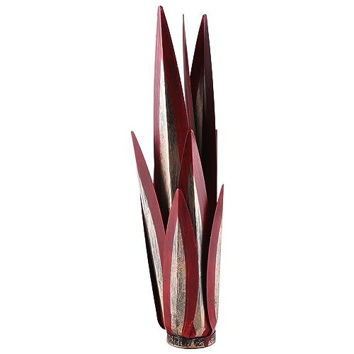 Rfeeuubft Gefälschte Vegetation Outdoor-Dekoration Rasendekoration (12 Blatt Rot 1 Stück) von Rfeeuubft