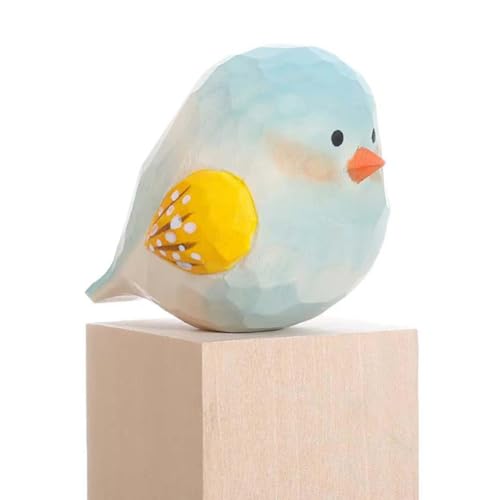 Rfeeuubft Handgeschnitzte Vogelstatuen Aus, Heimdekoration, Statuen, Geschenke für Vogelliebhaber von Rfeeuubft