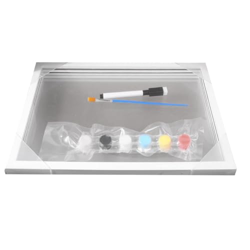Rfeeuubft Klares Familien-Handabdruck-Set – Geschenke, Frischgebackene Eltern, Transparente Blätter von Rfeeuubft