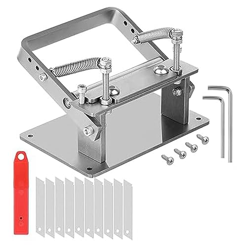 Rfeeuubft Manueller Ledertrenner, Lederschälgerät, Lederschälwerkzeug, für DIY-Lederarbeiten von Rfeeuubft