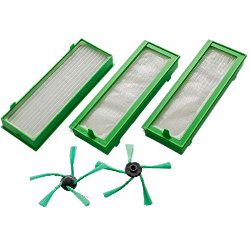 Rfeeuubft ZubehöR Set für Kobold VR200 & VR300 Vakuum Roboter - 3X HEPA Filter & 2X Seiten BüRsten Rfeeuubft ZubehöR Set für Kobold VR200 & VR300 Vakuum Roboter - 3X HEPA Filter & 2X Seiten BüRsten von Rfeeuubft