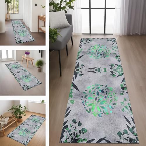 Rglxing Teppich Läufer Flur rutschfest Küchenteppich Fußmatte 110X450CM Waschbar Grau Schwarz Teppichläufer Meterware Schmutzfangmatte Teppichläufer für Flur Küche Eingang Wohnzimmer Schlafzimmer Rglxing Teppich Läufer Flur rutschfest Küchenteppich Fußmatte 110X450CM Waschbar Grau Schwarz Teppichläufer Meterware Schmutzfangmatte Teppichläufer für Flur Küche Eingang Wohnzimmer Schlafzimmer von Rglxing