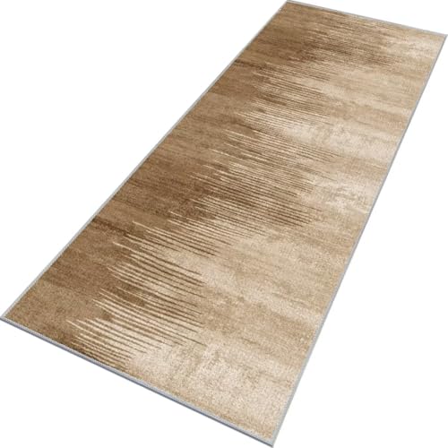 Rglxing Teppich Läufer Flur rutschfest Küchenteppich Fußmatte 120X500CM Waschbar Braun Teppichläufer Meterware Schmutzfangmatte Teppichläufer für Flur Küche Eingang Wohnzimmer Schlafzimmer Rglxing Teppich Läufer Flur rutschfest Küchenteppich Fußmatte 120X500CM Waschbar Braun Teppichläufer Meterware Schmutzfangmatte Teppichläufer für Flur Küche Eingang Wohnzimmer Schlafzimmer von Rglxing