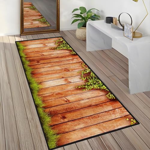 Rglxing Teppich Läufer Flur rutschfest Küchenteppich Fußmatte 40X280CM Waschbar Braun Grün Modern Teppichläufer Meterware Schmutzfangmatte Teppichläufer für Flur Küche Eingang Wohnzimmer Schlafzimmer Rglxing Teppich Läufer Flur rutschfest Küchenteppich Fußmatte 40X280CM Waschbar Braun Grün Modern Teppichläufer Meterware Schmutzfangmatte Teppichläufer für Flur Küche Eingang Wohnzimmer Schlafzimmer von Rglxing