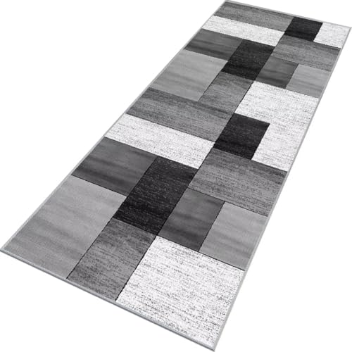 Rglxing Teppich Läufer Flur rutschfest Küchenteppich Fußmatte 40X280CM Waschbar Grau Weiß Teppichläufer Meterware Schmutzfangmatte Teppichläufer für Flur Küche Eingang Wohnzimmer Schlafzimmer Rglxing Teppich Läufer Flur rutschfest Küchenteppich Fußmatte 40X280CM Waschbar Grau Weiß Teppichläufer Meterware Schmutzfangmatte Teppichläufer für Flur Küche Eingang Wohnzimmer Schlafzimmer von Rglxing