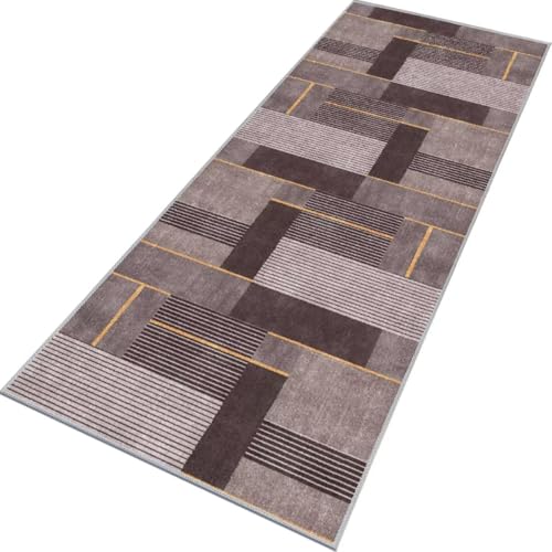 Rglxing Teppich Läufer Flur rutschfest Küchenteppich Fußmatte 60X90CM Waschbar Kariert Teppichläufer Meterware Schmutzfangmatte Teppichläufer für Flur Küche Eingang Wohnzimmer Schlafzimmer Rglxing Teppich Läufer Flur rutschfest Küchenteppich Fußmatte 60X90CM Waschbar Kariert Teppichläufer Meterware Schmutzfangmatte Teppichläufer für Flur Küche Eingang Wohnzimmer Schlafzimmer von Rglxing