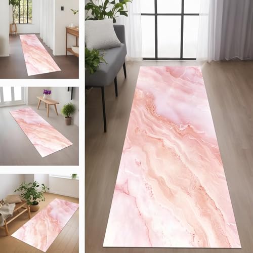 Rglxing Teppich Läufer Flur rutschfest Küchenteppich Fußmatte 80X100CM Waschbar Rosa Teppichläufer Meterware Schmutzfangmatte Teppichläufer für Flur Küche Eingang Wohnzimmer Schlafzimmer Rglxing Teppich Läufer Flur rutschfest Küchenteppich Fußmatte 80X100CM Waschbar Rosa Teppichläufer Meterware Schmutzfangmatte Teppichläufer für Flur Küche Eingang Wohnzimmer Schlafzimmer von Rglxing