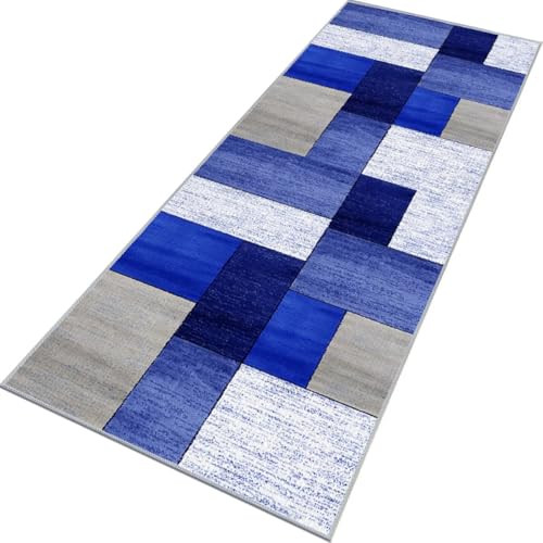 Rglxing Teppich Läufer Flur rutschfest Küchenteppich Fußmatte 80X450CM Waschbar Blau Weiß Grau Teppichläufer Meterware Schmutzfangmatte Teppichläufer für Flur Küche Eingang Wohnzimmer Schlafzimmer Rglxing Teppich Läufer Flur rutschfest Küchenteppich Fußmatte 80X450CM Waschbar Blau Weiß Grau Teppichläufer Meterware Schmutzfangmatte Teppichläufer für Flur Küche Eingang Wohnzimmer Schlafzimmer von Rglxing