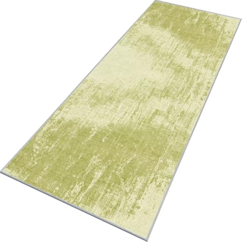 Rglxing Teppich Läufer Flur rutschfest Küchenteppich Fußmatte 80X450CM Waschbar Gelb-Grün Teppichläufer Meterware Schmutzfangmatte Teppichläufer für Flur Küche Eingang Wohnzimmer Schlafzimmer Rglxing Teppich Läufer Flur rutschfest Küchenteppich Fußmatte 80X450CM Waschbar Gelb-Grün Teppichläufer Meterware Schmutzfangmatte Teppichläufer für Flur Küche Eingang Wohnzimmer Schlafzimmer von Rglxing