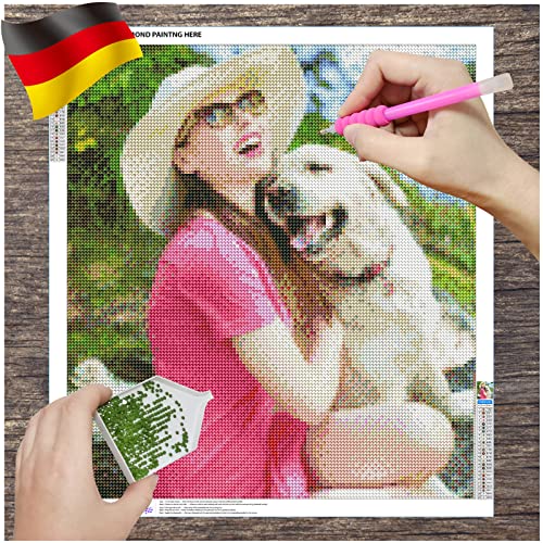 Benutzerdefinierte 5D Diamond Painting Satz, 30 cm DIY Runden Diamant Full Bilder Personalisiert Custom Eigenes Foto, Professionelle Gestaltung HD Drucken, Home Decor Geschenk von Rgzqrq