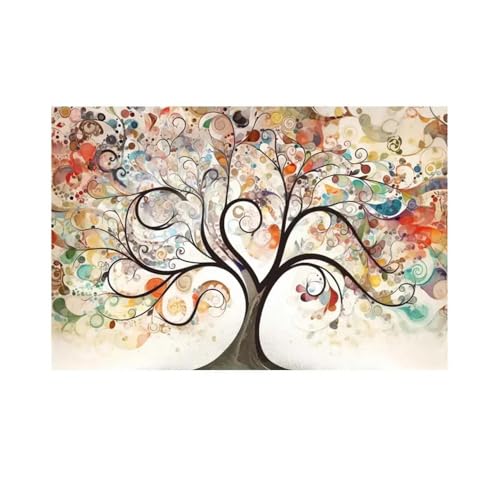 Rhafly Bunter Baum Poster Wandbilder Wohnzimmer Wandposter Deko, for Schlafzimmer Wohnzimmer Deko Ungerahmt 16x24Inch (40x60cm) von Rhafly