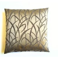 Kissenbezug Aus Silbrig-Grünem Und Grauem Design-stoff, 45x45cm von RhapsodyInc