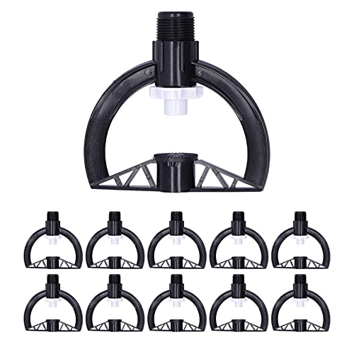 10pcs rotierende Sprinklerdüse | G3 / 4 männlicher Faden für Garten/Rasen/Gewächshaus | Robustes Plastikwassersprühgerät | Auch Bewässerung spart Wasser von Rhawuy