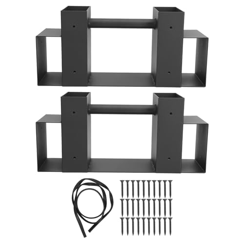 2pcs Outdoor Firewood Storage Brackets | Sturdy Iron Construction | Adjustable Log Rack for Fireplace/Backyard/Garage | Weatherproof & Easy Assembly with Screws Included 2pcs Outdoor Firewood Storage Brackets | Sturdy Iron Construction | Adjustable Log Rack for Fireplace/Backyard/Garage | Weatherproof & Easy Assembly with Screws Included von Rhawuy
