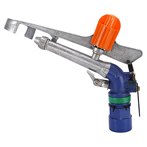Gartensprinkler G1-1/2 DN40 | Einstellbares Wassersprühgerät für Rasen/Park/Farm | 15-20 m Radius, Zinklegierung und Doppeldüse von Rhawuy