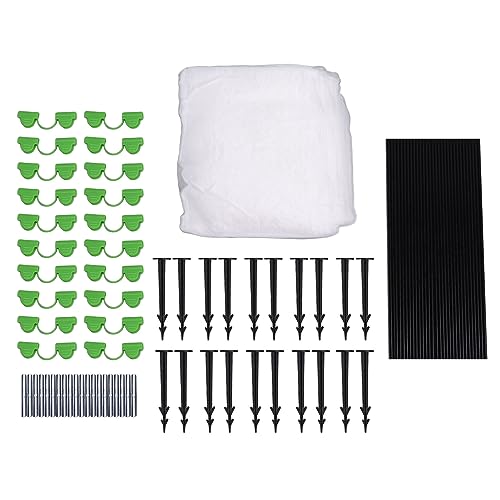 Greenhouse Hoops Grow Tunnel Kit | Fiberglass Support Rod & Sturdy Mesh Net | DIY Garden Hoops for Raised Beds/Row Covers | Reusable Plant Protection for Vegetables/Flowers von Rhawuy