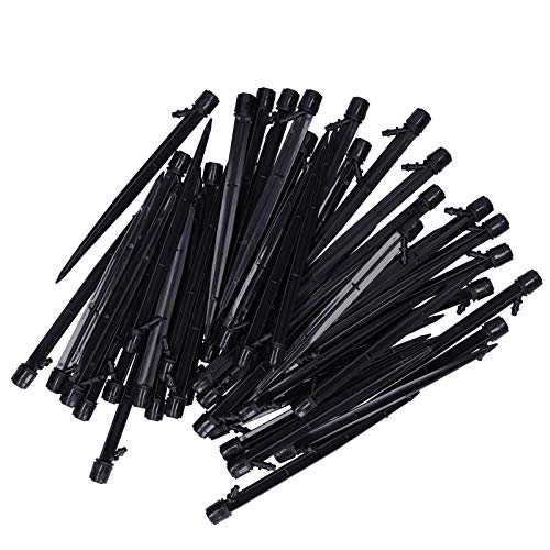 Rhawuy 50pcs 1/4 gemahlene Einsatzetropfen -Sprinkler | 360 ° Bewässerung für Garten/Farm/Gewächshaus | ABS robuste Bewässerung Dripper | Einfaches Wassersparsystem installieren von Rhawuy