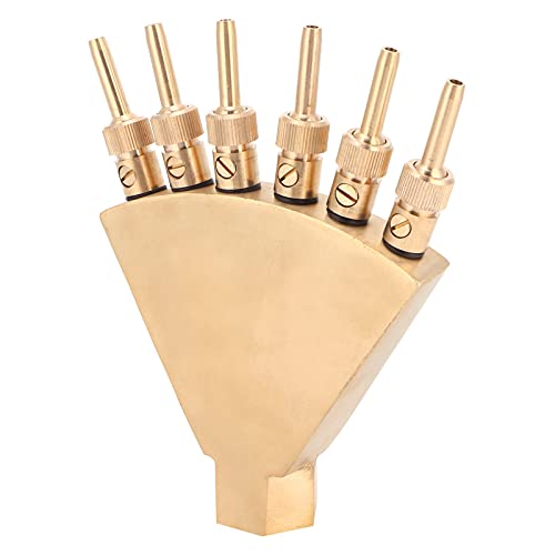 Rhawuy Brass Fountain Sprinkler Head | G1in Female Thread with 6 Nozzles | Phoenix Tail Water Spray for Garden/Pond/Landscape Decoration | 2-3 Meter Jet Height, 5-8m³ / H Flow Rhawuy Brass Fountain Sprinkler Head | G1in Female Thread with 6 Nozzles | Phoenix Tail Water Spray for Garden/Pond/Landscape Decoration | 2-3 Meter Jet Height, 5-8m³ / H Flow von Rhawuy