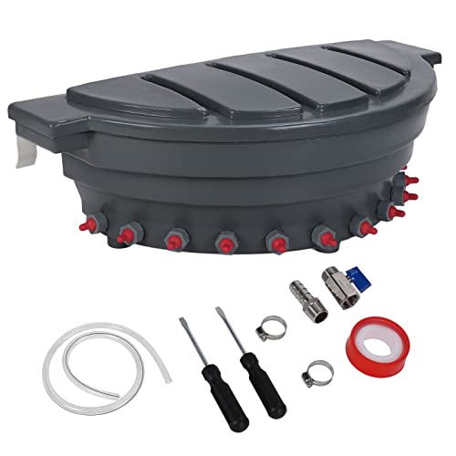 Rhawuy Milk Feed Bucket for Sheep & Donkey | 12 Nipples Large Capacity Feeding Container | Sturdy Polyethylene Material with Adjustable Frame | Easy to Maintain Design von Rhawuy