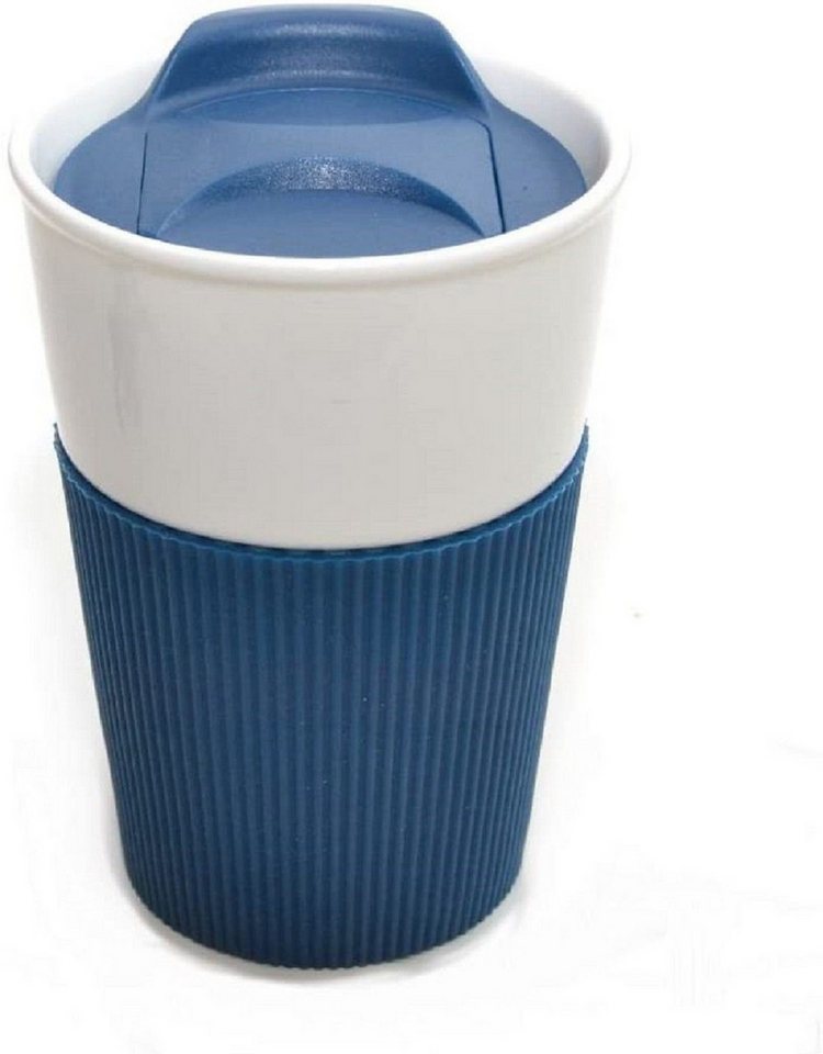 RheVeTec RheFLEX Coffee-to-go-Becher Kaffeebecher to go Porzellan, 350ml, 3 Farben, 350ml Porzellanbecher von RheVeTec RheFLEX