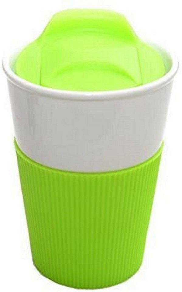 RheVeTec RheFLEX Coffee-to-go-Becher Kaffeebecher to go Porzellan, 350ml, 3 Farben, 350ml Porzellanbecher von RheVeTec RheFLEX