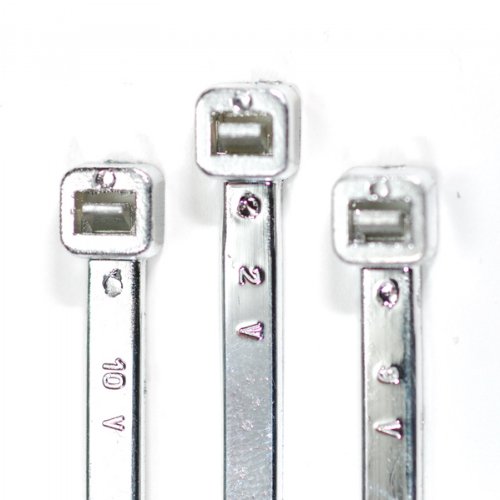 RheVeTec RheFLEX R2 15 Stück Chrom Kabelbinder 200 x 3,6 mm Polyamid 6.6 von RheVeTec RheFLEX