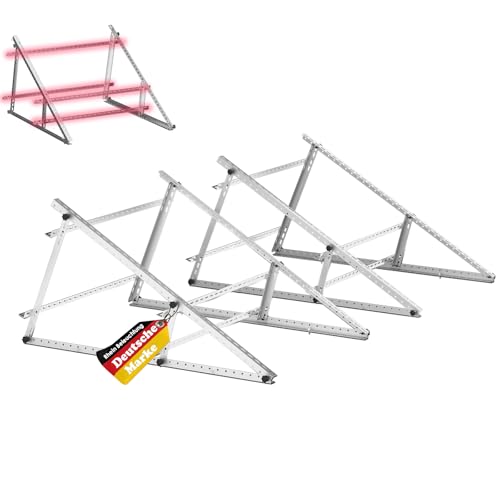 Balkonkraftwerk Halterung 2 Stück, 117cm Solarmodul Halterung Flachdachhalterung Für Solarmodule, verstellbarer Winkel 0-90° kompatibel mit Solarmodulen 100W-600W Breite Balkonkraftwerk Halterung 2 Stück, 117cm Solarmodul Halterung Flachdachhalterung Für Solarmodule, verstellbarer Winkel 0-90° kompatibel mit Solarmodulen 100W-600W Breite von Rhein Beleuchtung