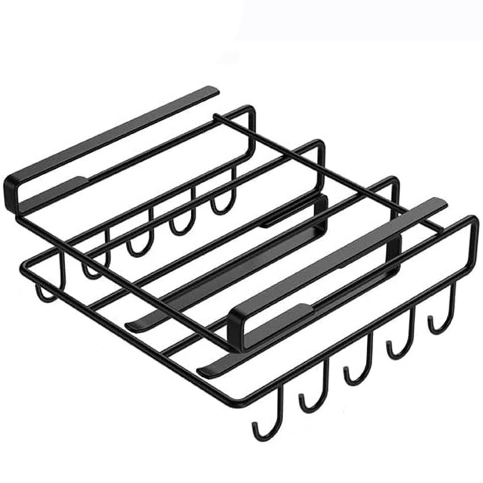 Rhein Beleuchtung Küchenregal Kitchen Organizer – Multifunktionaler Tassenhalter mit Haken, Geeignet für Regalböden bis 3 cm – Tassenregal & Haken Küche, Edelstahl, rostfrei & bohrfrei – universeller Organizer für Küche Rhein Beleuchtung Küchenregal Kitchen Organizer – Multifunktionaler Tassenhalter mit Haken, Geeignet für Regalböden bis 3 cm – Tassenregal & Haken Küche, Edelstahl, rostfrei & bohrfrei – universeller Organizer für Küche von Rhein Beleuchtung