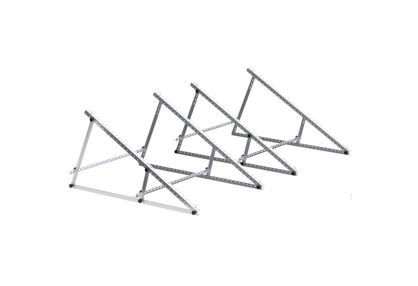 Rhein Beleuchtung Solarmodul 118cm 4x PV Halterung Solarpanel Solarmodul, halterung balkonkraftwerk, (4-St., 118 cm, für 400-600 Watt Solarmodule), 0°-90° Höhenverstellung, geeignet für Dach, Boden oder Balkon von Rhein Beleuchtung