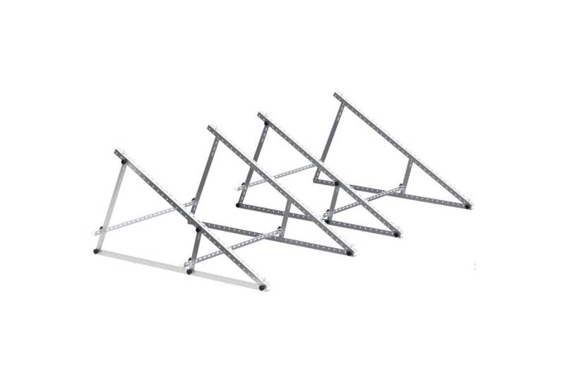 Rhein Beleuchtung Solarmodul 118cm 4x PV Halterung Solarpanel Solarmodul, halterung balkonkraftwerk, (4-St., 118 cm, für 400-600 Watt Solarmodule), 0°-90° Höhenverstellung, geeignet für Dach, Boden oder Balkon von Rhein Beleuchtung