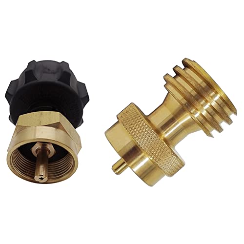 Rheross Gasofen Umwandlungsadapter QCC1 Propanregler Ventil Propan Adapter 0,5 kg Zylinder Propan Flaschenanschluss von Rheross