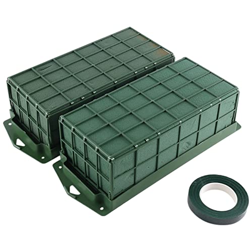 Rhghfujhgy 2 Pack Blumen Steckschaum KäFig für Blumen Arrangements Trockene und Nasse Blumen Steckschaum für Frische Floristen Schaum von Rhghfujhgy