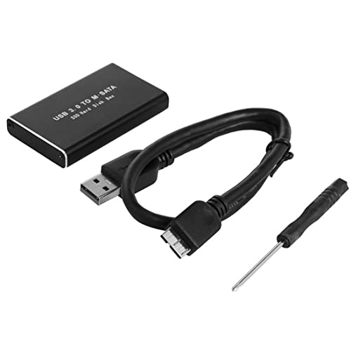 Rhghfujhgy MSATA zu USB 3.0 SSD GehäUse Externe Festplatte Disk Box Aufbewahrungskoffer Adapter für 30X50Mm 30X30Mm MSATA SSD von Rhghfujhgy