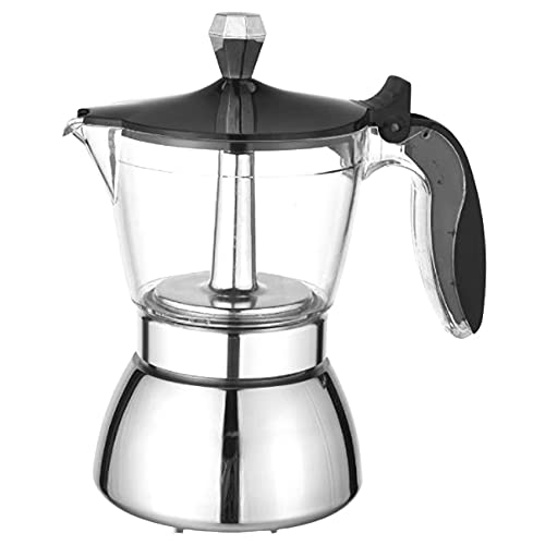 Rhghfujhgy Moka Topf, 4 Tassen Herd Espresso Maschine -Kubanische Kaffee Perkolator Maschine Premium Moka Italienische Espresso Kaffee Maschine Rhghfujhgy Moka Topf, 4 Tassen Herd Espresso Maschine -Kubanische Kaffee Perkolator Maschine Premium Moka Italienische Espresso Kaffee Maschine von Rhghfujhgy