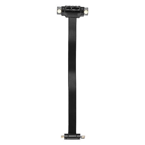 Rhghfujhgy PCIE X1 Riser Kabel Dual 90 Grad Recht Winkliges PCIe 3.0 X1 Bis X1 VerläNgerung Kabel 8 Gbit/S PCI Express 1X Riser Karte 20 cm von Rhghfujhgy