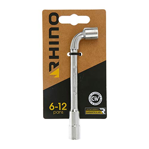 Rhino - Rohr- und Rohrschlüssel, 8 mm, Rohrschlüssel – Durchmesser 8 mm – 6/12-kant – hergestellt aus Stahl (Chrom-Vanadium) – mehrere Größen erhältlich von Rhino