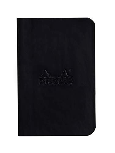 Rhodia 117201C Notizbücher mit weichem Umschlag, liniert, 32 Blatt, 2er Set silber/schwarz von Rhodia