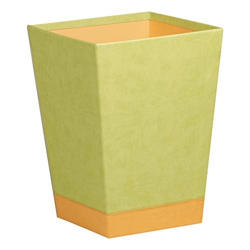 Rhodia 318826C Papierkorb (24 x 24 x 32 cm, Kunstleder, elegant und praktisch, ideal für Ihr Büro) 1 Stück, anisgrün von Rhodia