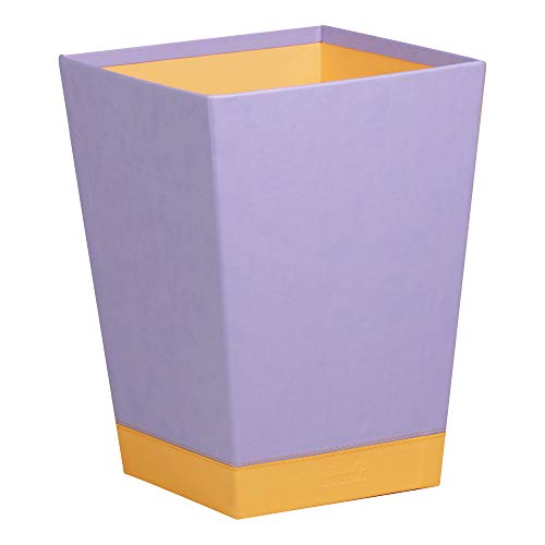 Rhodia 318829C Papierkorb (24 x 24 x 32 cm, Kunstleder, elegant und praktisch, ideal für Ihr Büro) 1 Stück, iris von Rhodia