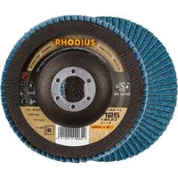 Rhodius - lsz F3, 10 Stück, 125 mm, Korn 40, Fächerschleifscheibe von Rhodius